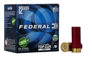 Federal TOP GUN 12GA 2 3/4IN 1 OZ 1250 FPS 7.5 STEEL PAPER WAD SS AMMO 25RD 604544673166