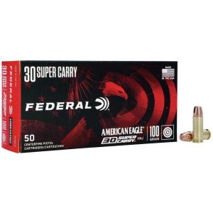 Federal American Eagle 30 Super Carry 100 gr Full Metal Jacket AE30SCA Single Box - 50 Rounds 604544678017