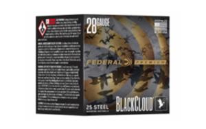 Federal Black Cloud FS Steel Shotshell 28ga 3" 3/4oz 1400 fps #4 25/ct