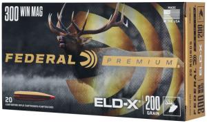 Federal Premium ELD-X Rifle Ammunition .300 Win Mag 200gr PT 20/ct P300WELDX1