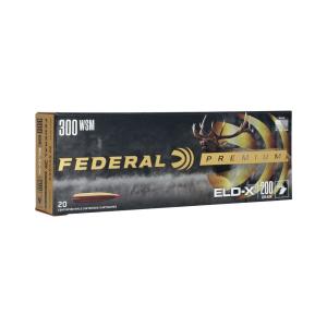 Federal Premium ELD-X Rifle Ammunition .300 WSM 200gr PT 2820 fps 20/ct