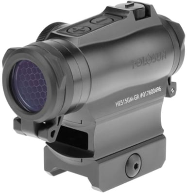 Holosun HS515GM Mutli-Reticle Circle Dot 20mm Micro Reflex Sight w/ Shake Awake and QD Mount