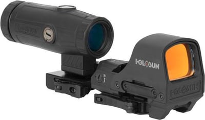 Holosun HS510C + HM3X Combo Multi-Reticle Circle Dot Open Reflex Sight w/ 3x Flip-to-Side Magnifier