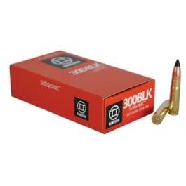 Gemtech .300 AAC Blackout Subsonic Ammunition 20 Rounds 187 Grain Poly Tip 1040 fps 