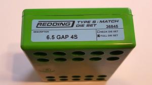 Redding Type S Match Bushing Full Die Sets - 6.5mm Gap 4s Bushing Full Length Die Set