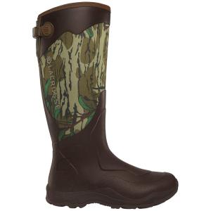 Lacrosse Alpha Agility 17" Mossy Oak Green Leaf Neoprene Boot Sz 7