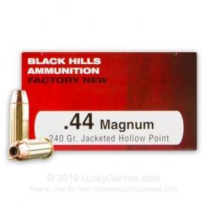 44 Magnum Black Hills 240 JHP D44MN2