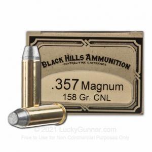 357 Magnum Black Hills 158 LRN DCB357N1