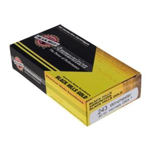 Black Hills Gold Ammo .243 Winchester 80 Grain GMX 3225 fps 20/Box