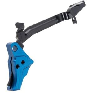 Tyrant Design I.T.T.S. Glock Trigger-Gen 3-4- Screw / Safety- Shoe with Trigger Bar - Blue/Black