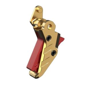 Tyrant Designs Sig Sauer P365 Intellifire Pistol Trigger, Gold Shoe / Red Hardware