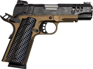 GLFA 1911 PISTOL 9MM 4.25” FS BLACK SLIDE BRONZE FRAME
