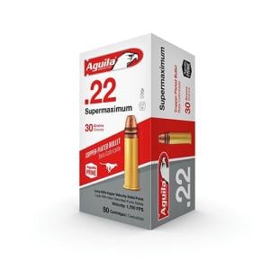 Supermaximum 22 Long Rifle Rimfire Ammo - 22 Long Rifle 30gr Copper Plated Solid Point 50/Box 640420001319