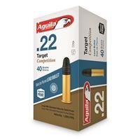 Aguila Target Competition, .22LR, 40 Grain, SP, 500 Rounds