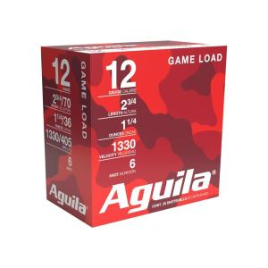 Aguila Ammunition 12ga Birdshot 2.75 inch Shotgun Shells #6 Shot 1.25oz 1330 fps 25rd Box