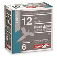 Aguila Standard Velocity Birdshot, 12 Gauge, 2 3/4", 1 1/8 oz. Shotshells, 25 Rounds 640420002712