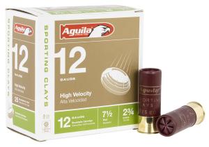 Aguila High Velocity Sporting Clays Shotshells 12 ga 2-3/4" 1oz 1325 fps #7.5 25/ct