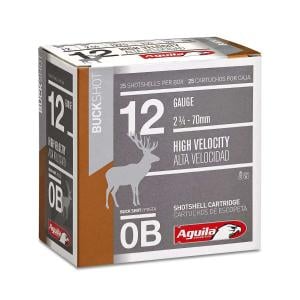 Aguila Ammunition 12 Gauge Ammo 12ga 2-3/4 0Buck 1275fps 10- 25/RD Boxes 250 RD Case