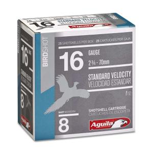 Aguila Ammunition 16ga Birdshot 2.75 inch Shotgun Shells - #8 Shot | 1oz | 1200 fps | 250rd Case