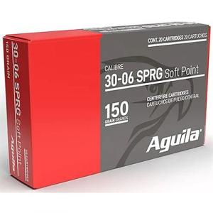 Aguila 8108AG 30-06 Springfield 150 gr Soft Point InterLock Boat Tail Soft Point 20 Per Box/ 10 Case