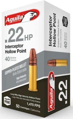 Aguila AGUILA AMMO .22LR CASE LOT INTERCEPTOR 40GR LDHP 1000RD