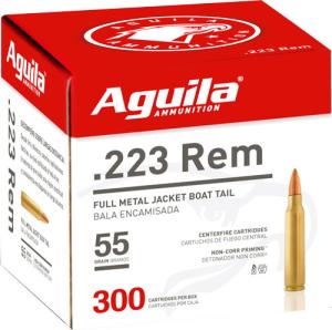 Aguila Ammunition .223 / 5.56 NATO Ammo Aguila Ammo .223rem 55gr. Fmj 300-box Model: 1E223108 640420014005