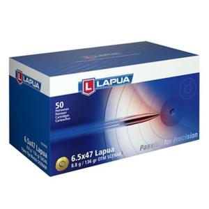 Lapua Scenar-L OTM 6.5x47mm Lapua 136 Grain Brass Cased Centerfire Rifle Ammunition 50 Rounds 4316016