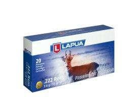 Lapua .222 Remington 55 Grain FMJ Brass Cased Centerfire Rifle Ammo 20 Rounds 4315021