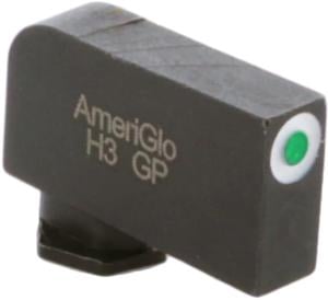 Ameriglo Glock Night Sight, Green, White Outline