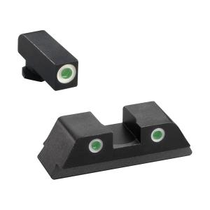 Ameriglo Tritium Glock Night Sight Set, Classic Green Front,Green Rear 644406900283