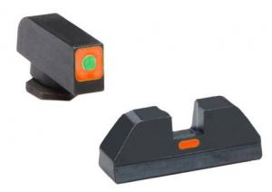 Ameriglo Glock Sight Set Tritium Front, Green Orange