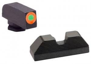 Ameriglo Glock 17/19/22/23/24/26/27/33/34/35/37/38/39 UC Glock Sight Green Tritium Orange / Black