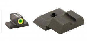 AmeriGlo Tritium S&W M&P Shield Night Sights, Black / LimeLumi