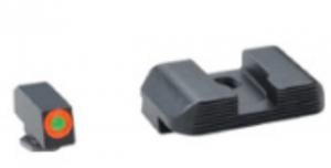 Ameriglo Glock 42,43,43x Hackathorn Night Set For Orange Outline Front Black Rear 644406908807