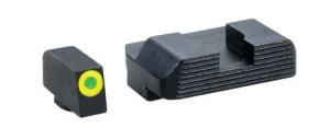 Ameriglo Protector Glock 43 / 43X / 48 Sight Set, Green / Serrated Black 644406908890
