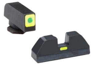 AmeriGlo T-CAP Green Square Glock Sight Set LumiGreen