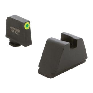 AmeriGlo Glock 2XL Tritium Night Sight, Tall 3 Dot, Green / Black