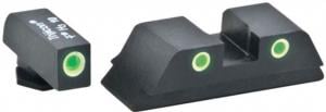 AmeriGlo Glock 17/19/19x/26/34 Gen5 Classic 3 Dot Night Sight Green Tritium 644406910671