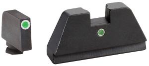 AmeriGlo Glock 34 Tritium Night Sight, Tall 3 Dot, Green / Green