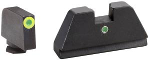 AmeriGlo Glock 2XL Tritium Night Sight, Tall 3 Dot, Green / Green 644406910978