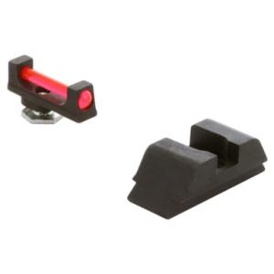 AmeriGlo Fiberoptic Red Fiber Optic / Black Sights Set Glock 17 / 19 / 19X / 26 / 45 Gen 5