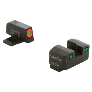 Ameriglo Trooper Springfield Hellcat OSP 3-Dot Night Sights, Green Tritium