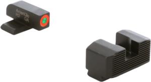 AmeriGlo Protector Springfield Hellcat Night Sights, Green Front / Serrated Rear