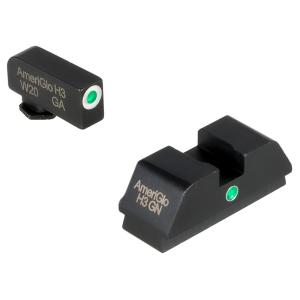 Ameriglo Walther PDP i-Dot Green Tritium Night Sights