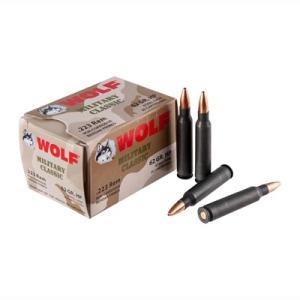 Wolf Ammo WPA Military Classic 223 Remington 62 Grain Hollow Point 2920 fps 20Rd./Box