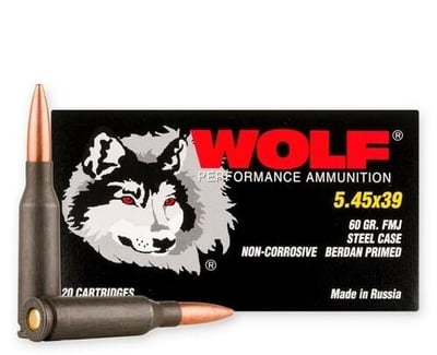5.45x39 Wolf | WPA 60 FMJ Polyformance 545BFMJ