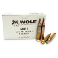 Wolf Gold M855, 5.56x45mm, FMJ, 62 Grain, 1,000 Rounds