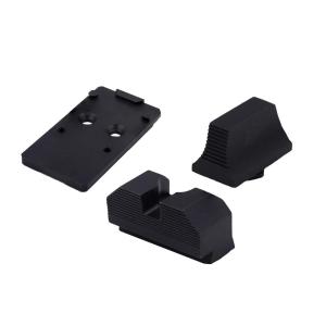 XS Sights Glock MOS Optic Mount Bundle for Glock RMR Non Tritium Black GL-OM001-SM-3RMR