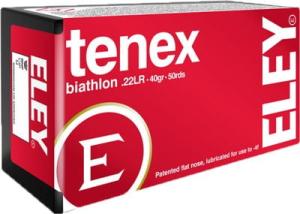 ELEY Americas Tenex Biathlon 22 Long Rifle 40gr Flat Nose - 22 Long Rifle 40gr Lead Flat Nose 50/Box