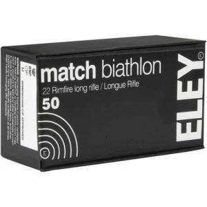 ELEY Americas Match Biathlon Ammo 22 Long Rifle 40gr Lead Flat Nose - 22 Long Rifle 40gr Lead Flat Nose 50/Box